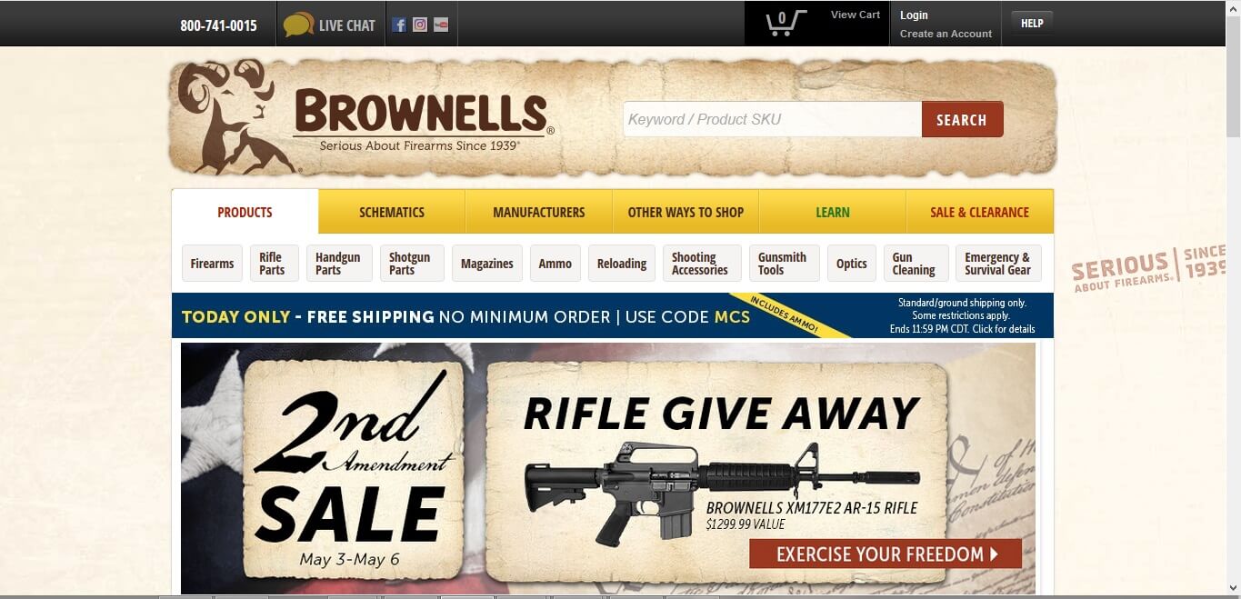 Brownells online store