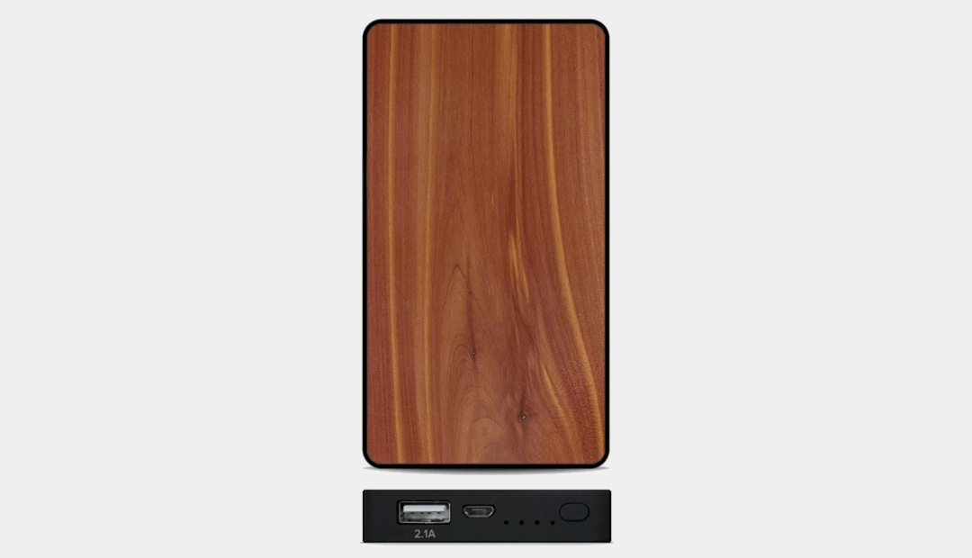 Carved Wood Power Bank