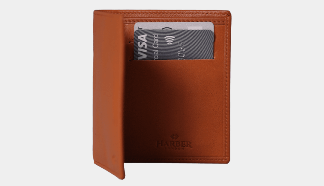 Harber London Leather Bi-fold Wallet with RFID Protection