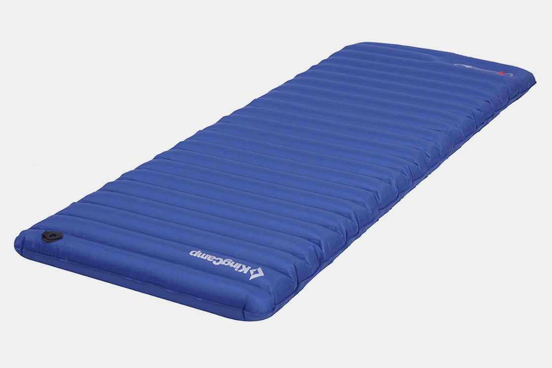 KingCamp Light Single/Double Air Mattress with Built-In Foot Pump