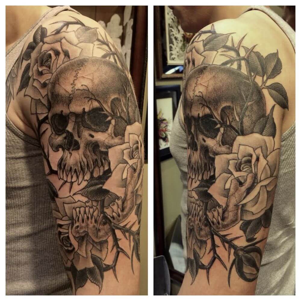 skull-butterfly-art-rose-men-tattoo