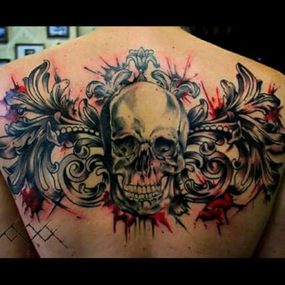 skull-tattoo back