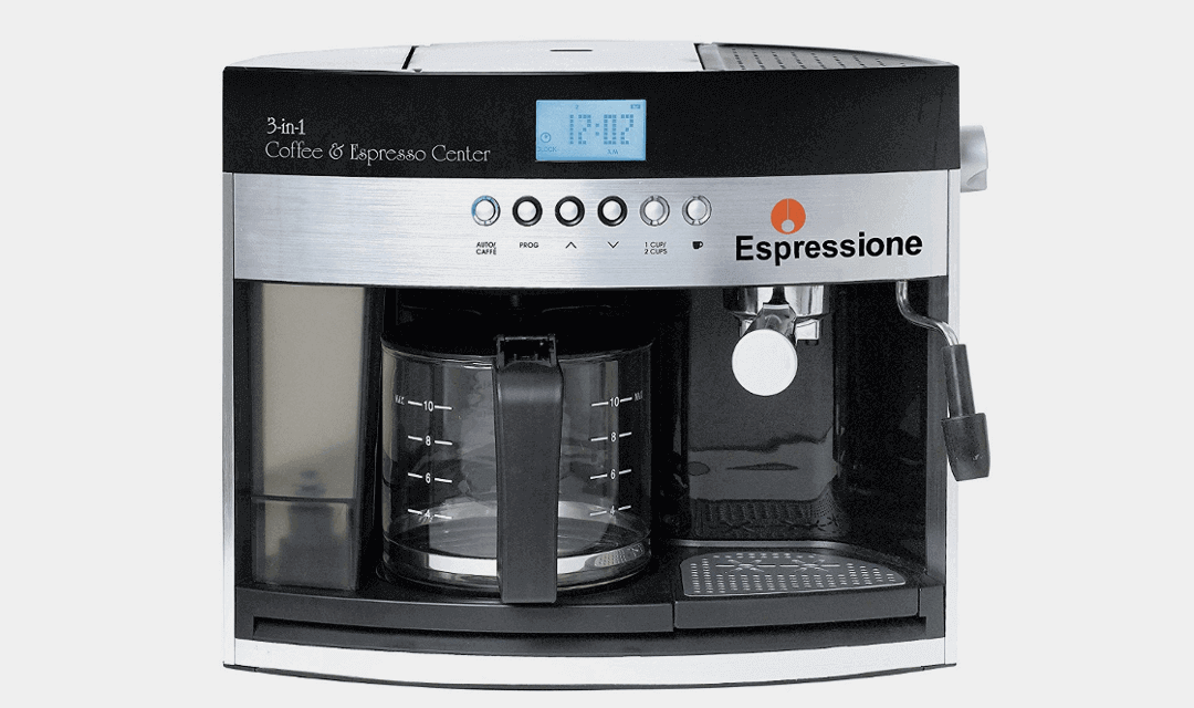 Espressione 3-in-1 Coffee Center Combined Pump Espresso Machine with Drip Coffeemaker