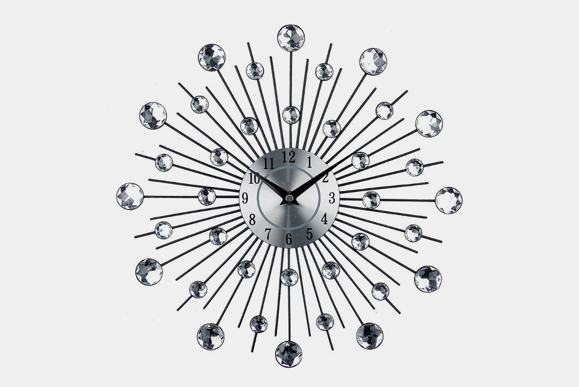 Timelike Crystal Wall Clock