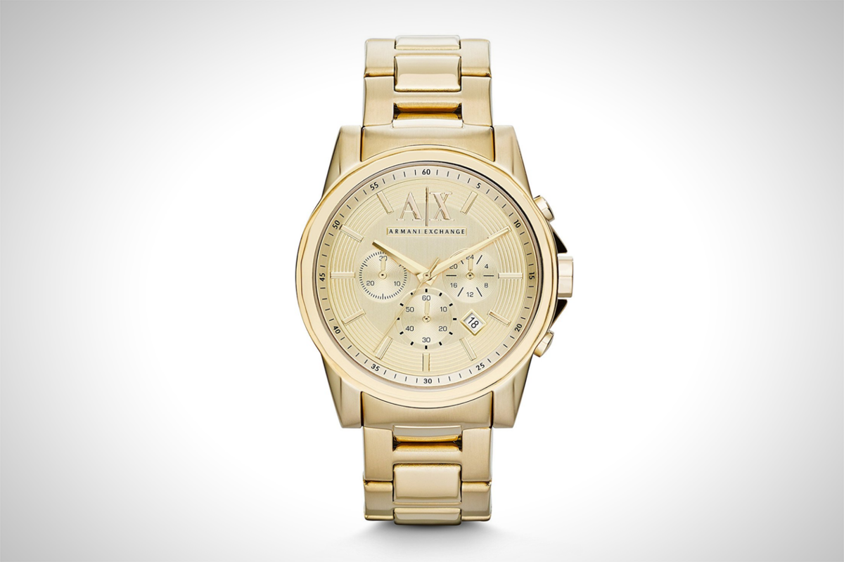 Armani Exchange AX2099 Men’s Smart Outer Banks Gold Watch