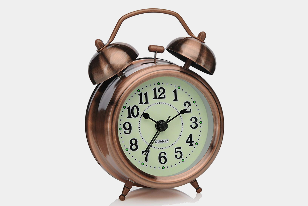 PeaKeep 3” Small Twin Bell Alarm Clock