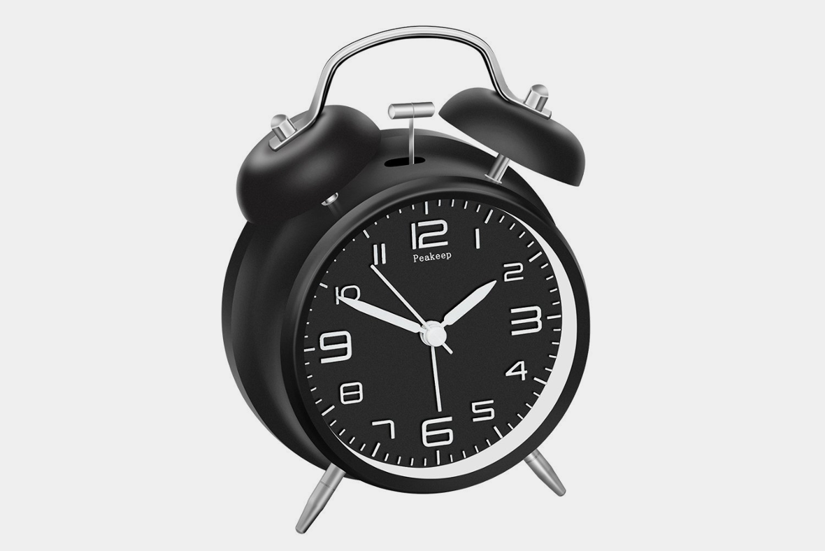 PeaKeep 4” Twin Bell Alarm Clock