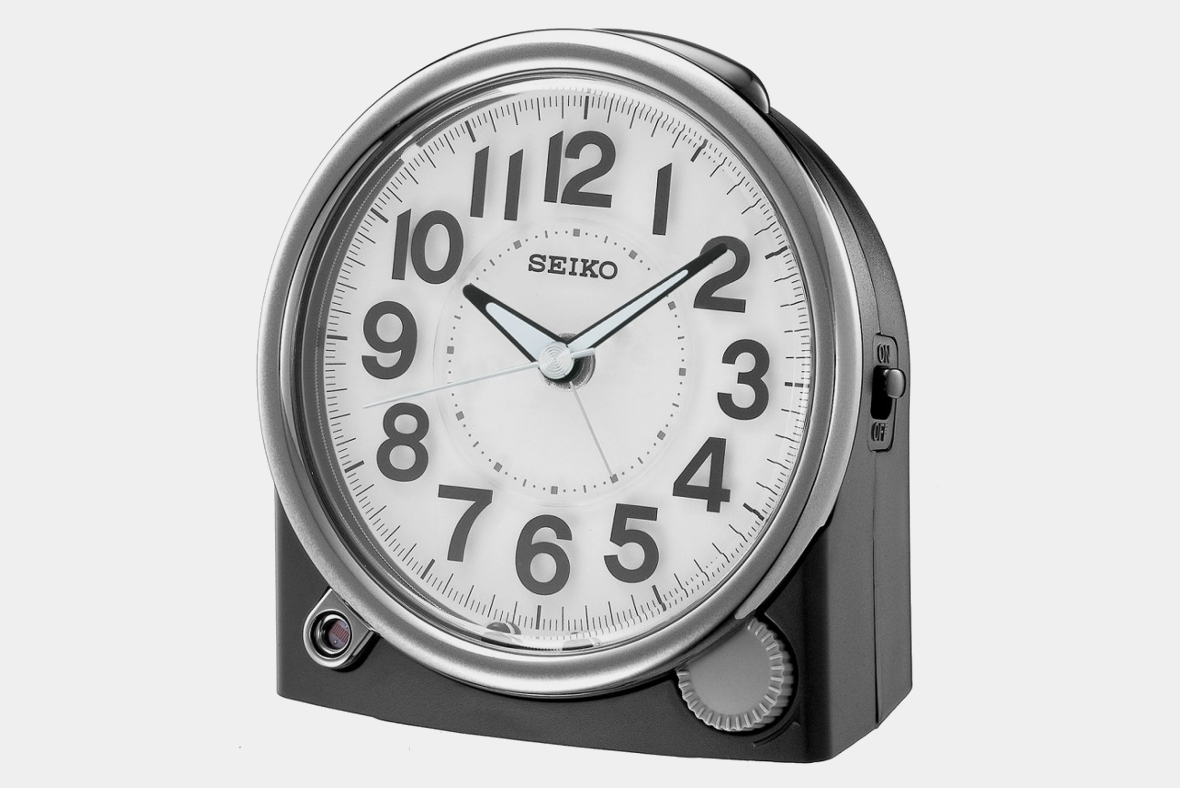 Seiko Bedside Plastic Alarm Clock