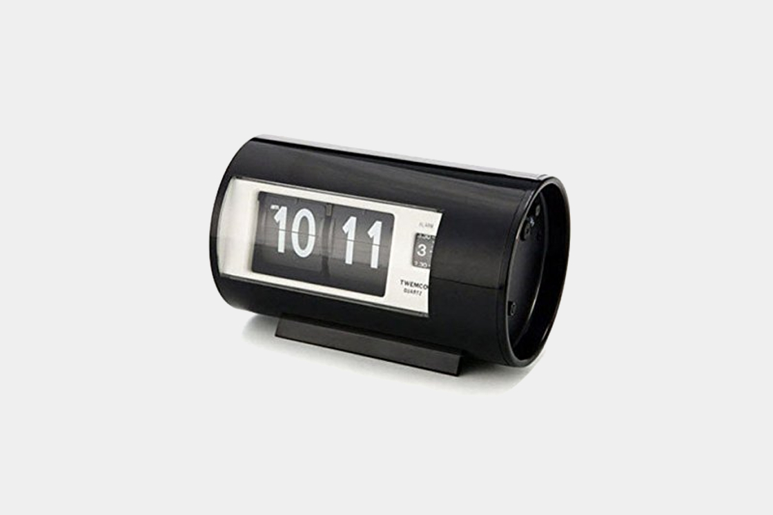 Twemco Retro Modern Quartz Movement Alarm Flip Clock