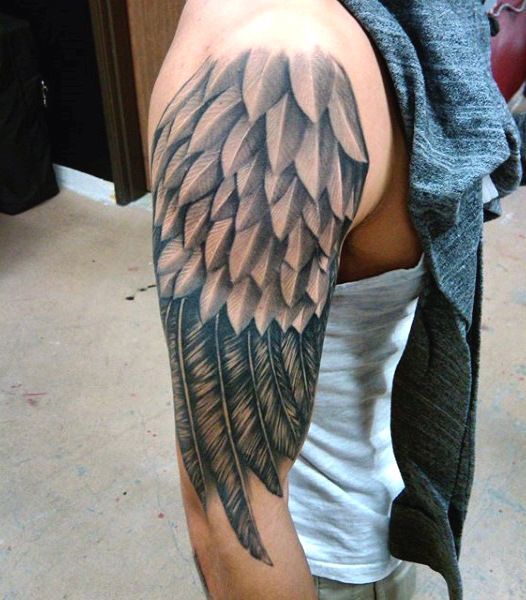 different types of wings tattoo for men