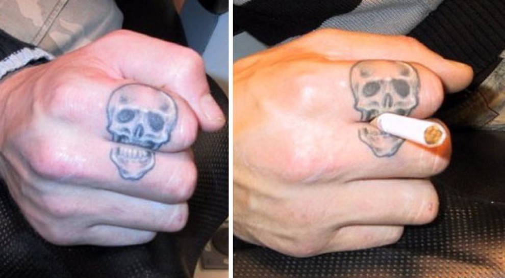 funny finger tattoos for men