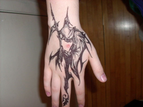 hand grim reaper tattoo for men masculine