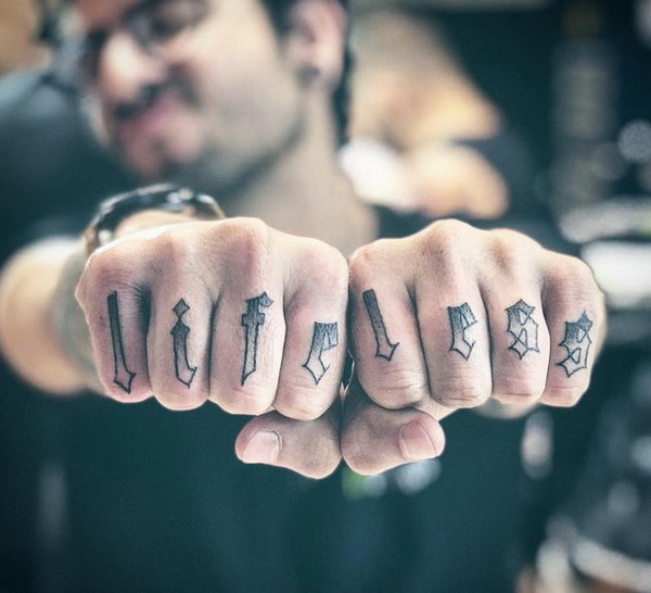 lifeless finger tattoos for men
