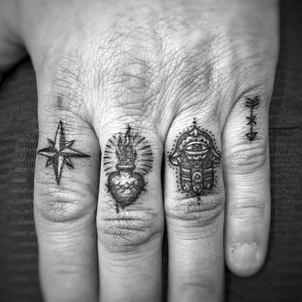 symbolic finger tattoos for men