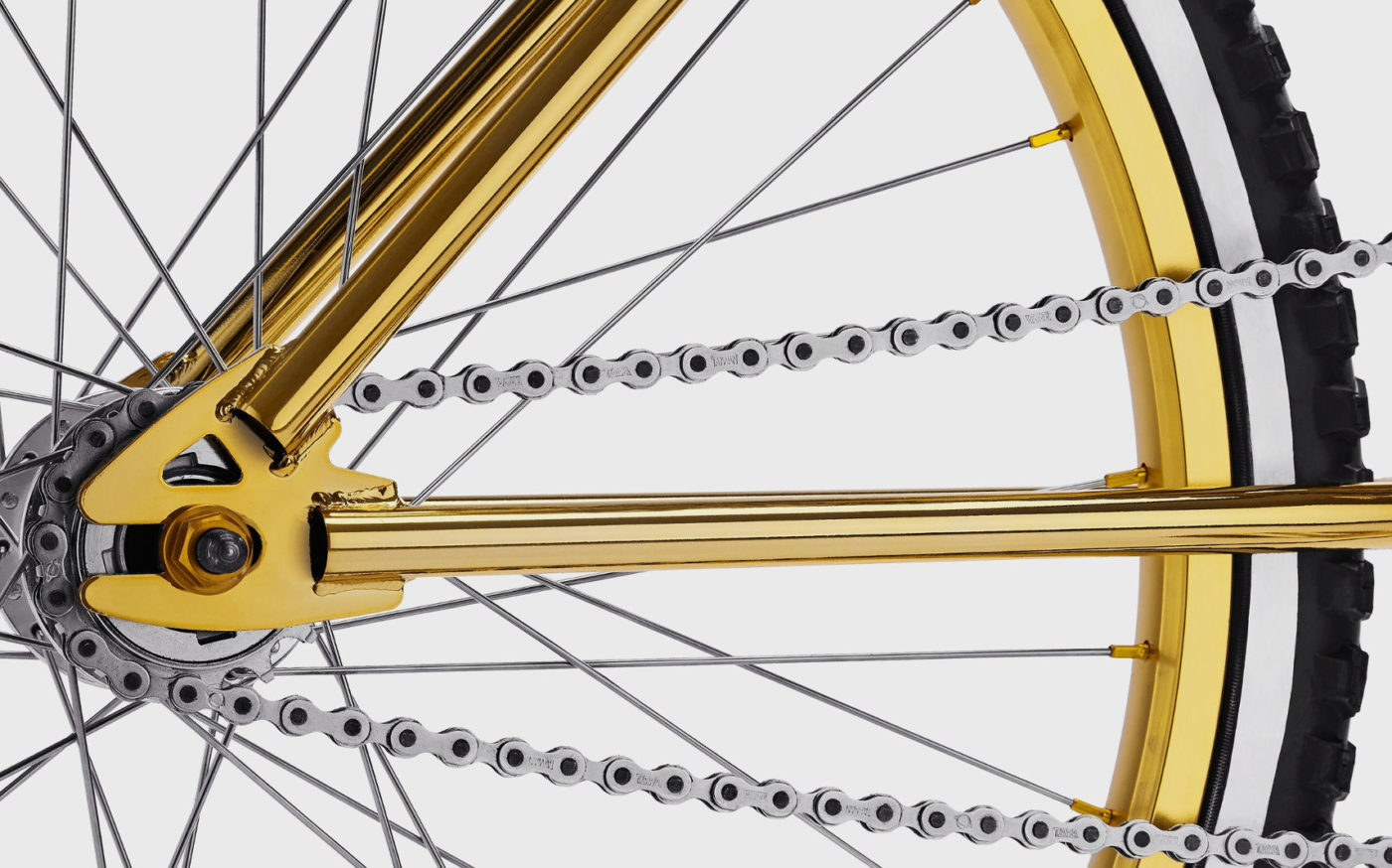 Bogarde X Dior Homme Gold BMX Bike