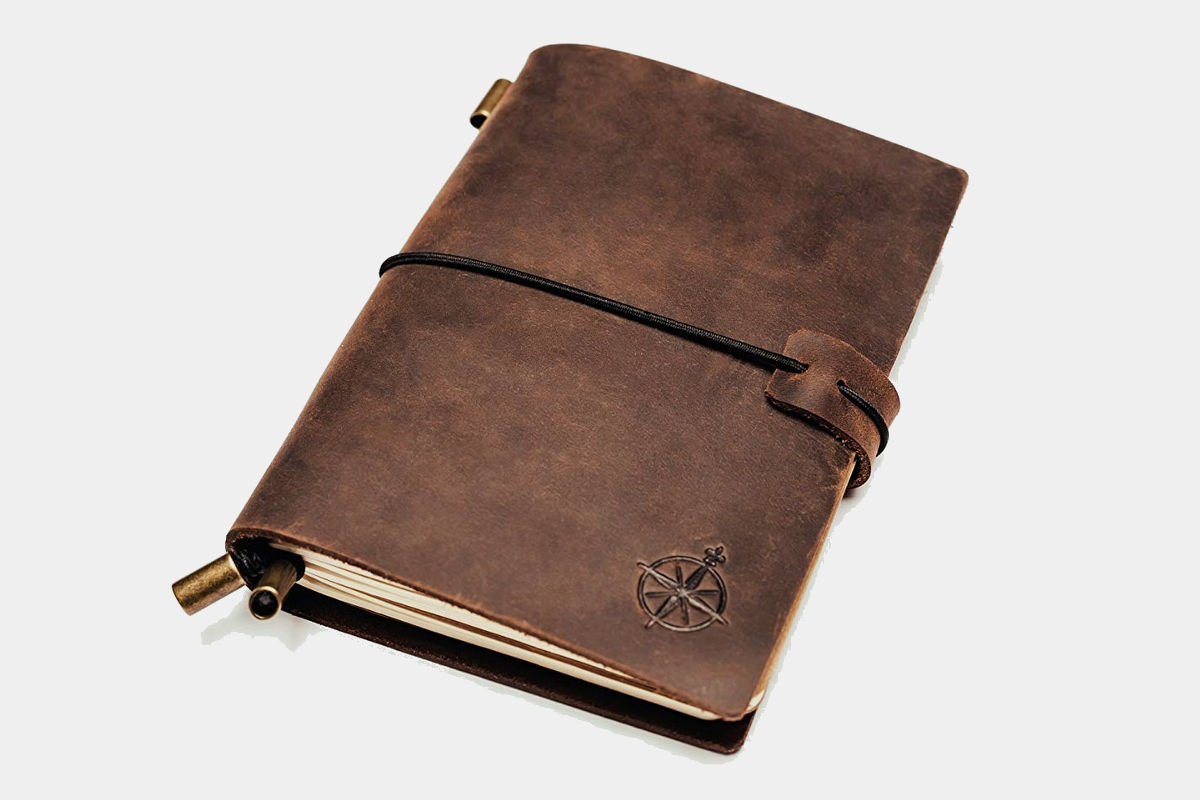Wanderings Small Leather Pocket Notebook