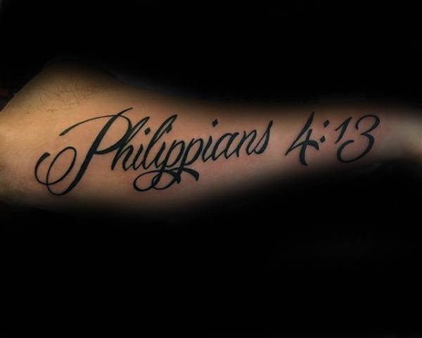 best bible verse design tattoo for men