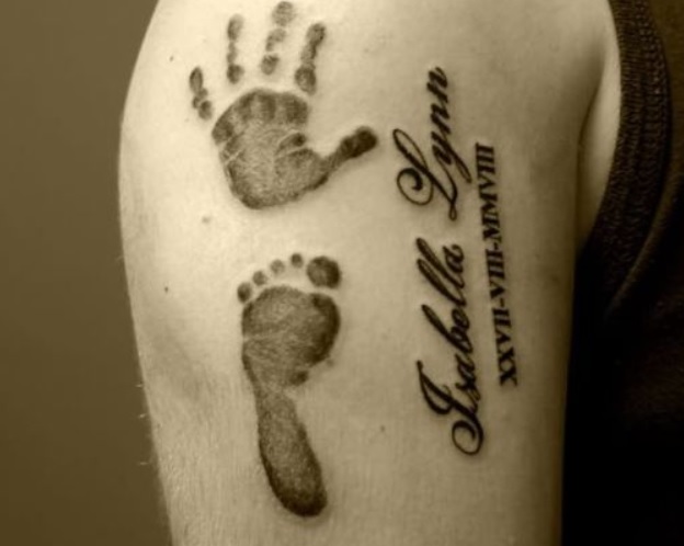 best birthdate design tattoo for men