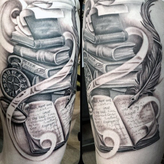 best books design tattoo for men