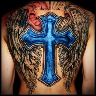 best cross design tattoo for men