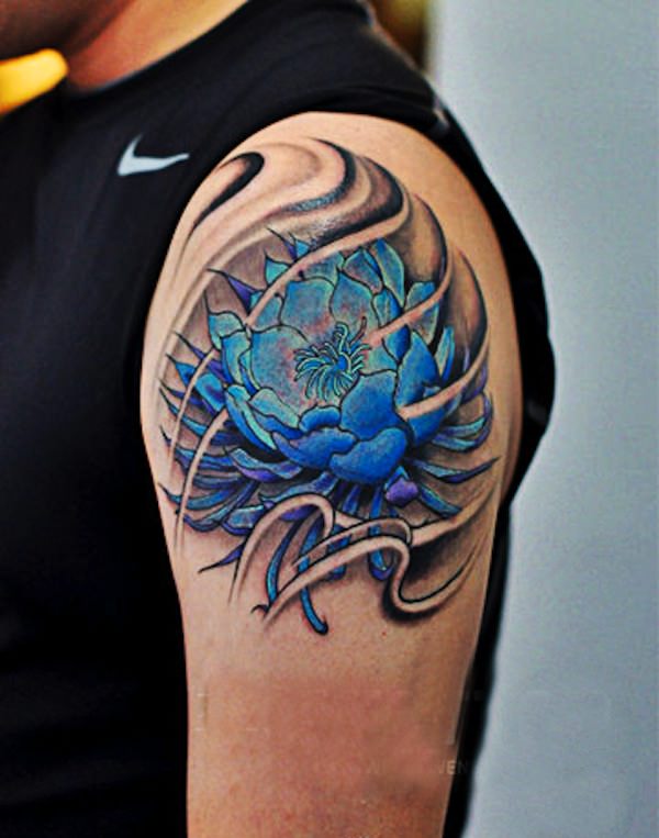 best flower design tattoo for men