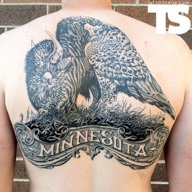 best state design tattoo for men