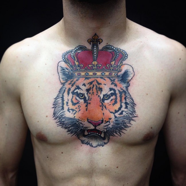 best tiger design tattoo for men