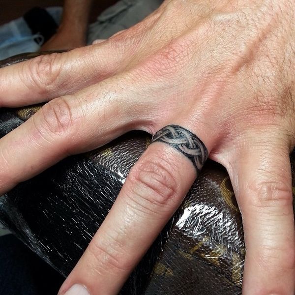 best wedding ring design tattoo for men