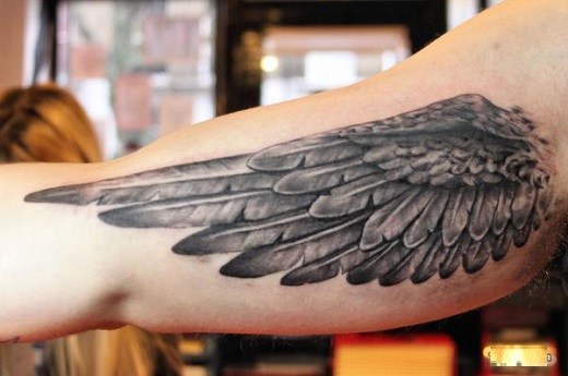 best wing design tattoo for men