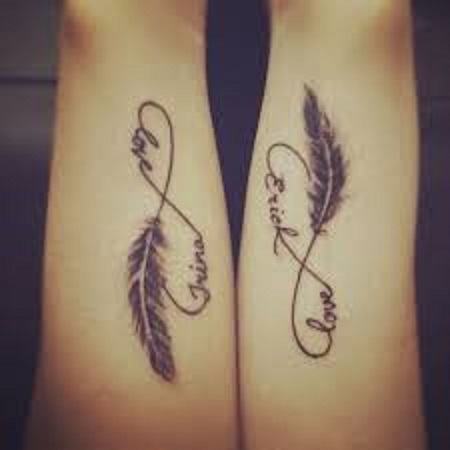 infinity matching couple tattoo