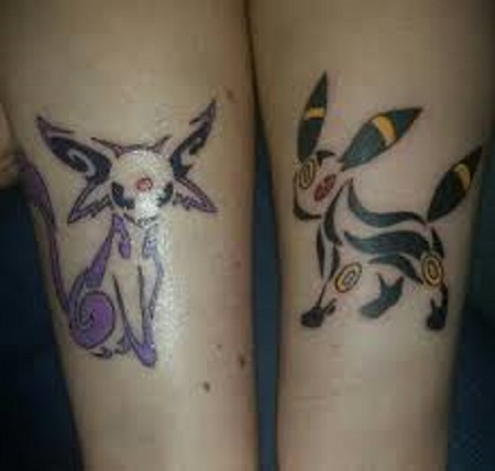 pokemon matching couple tattoo
