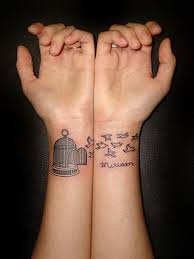 small birdcage tattoo for men