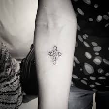small cross tattoo for men