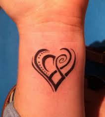 small heart tattoo for men