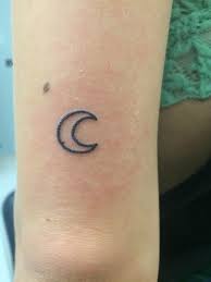 small moon tattoo for men