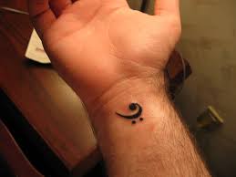 small muscial tattoo for men