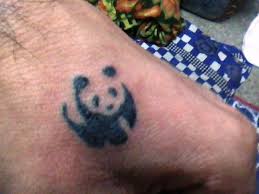 small panda tattoo for men
