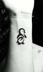 small penguin tattoo for men