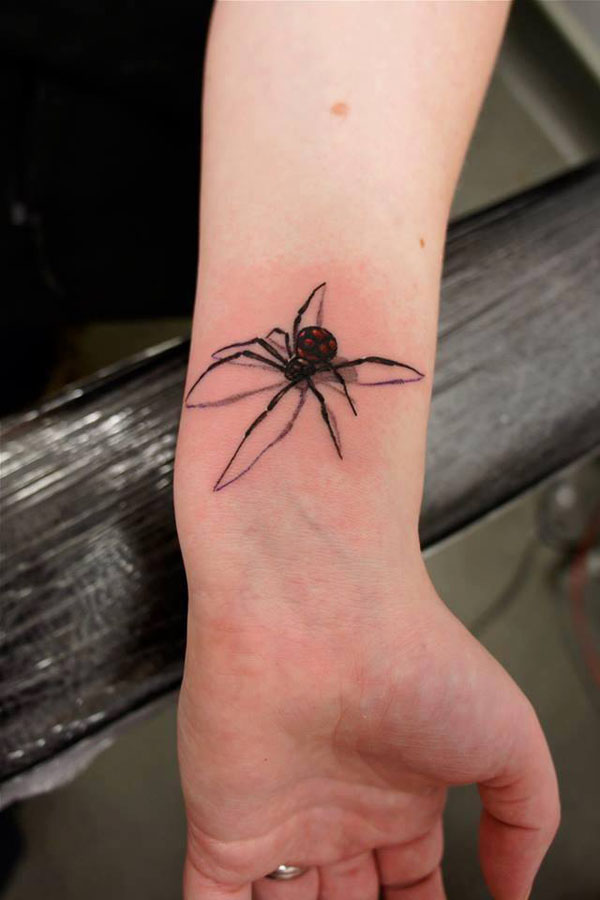 small spider tattoo for men