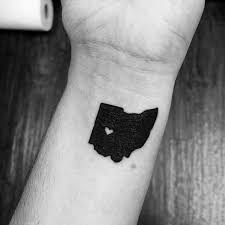 small state tattoo for men