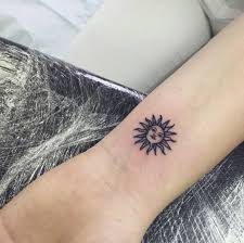 small sun tattoo for men