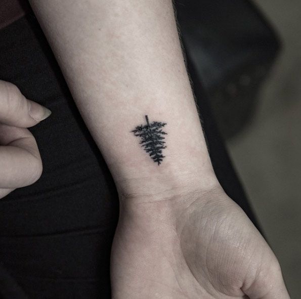 small tree tattoo for men