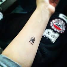 small triangle tattoo for men