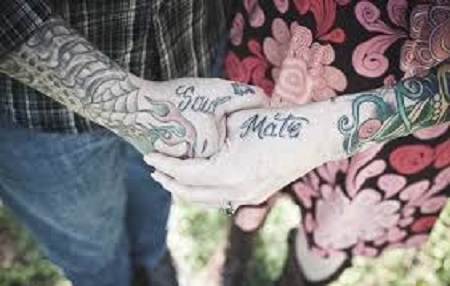 soul mate matching couple tattoo