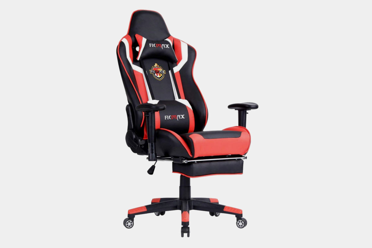 Ficmax PC Computer Gaming Chair with Footrest