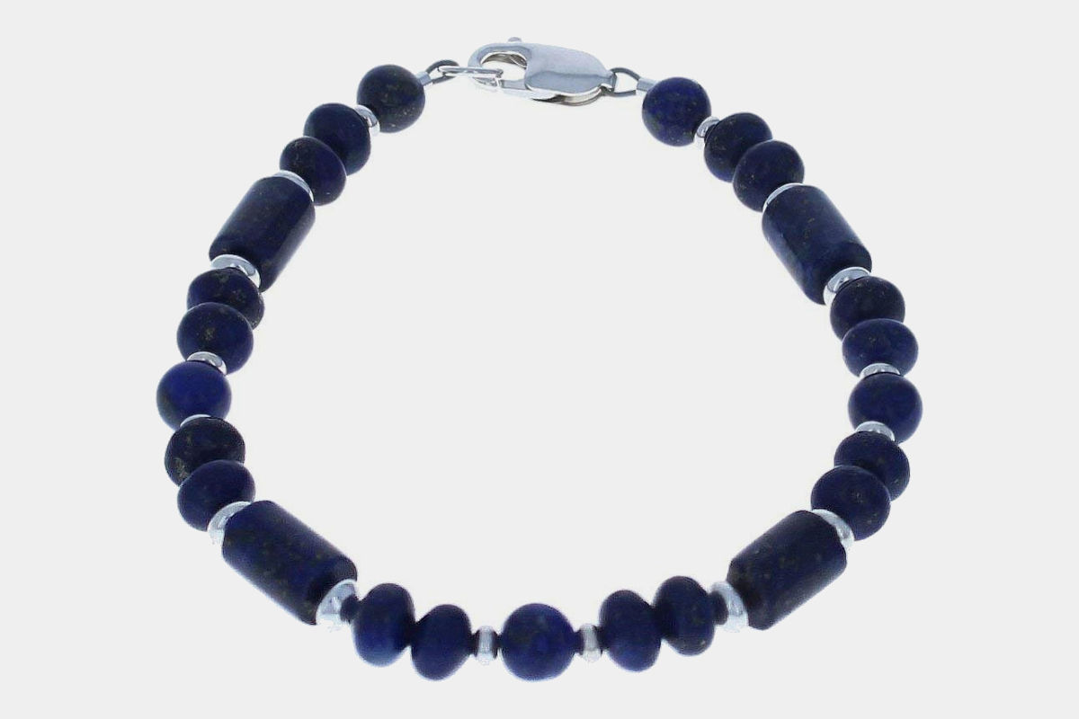 Timeless-Treasures Lapis Lazuli Beaded Bracelet