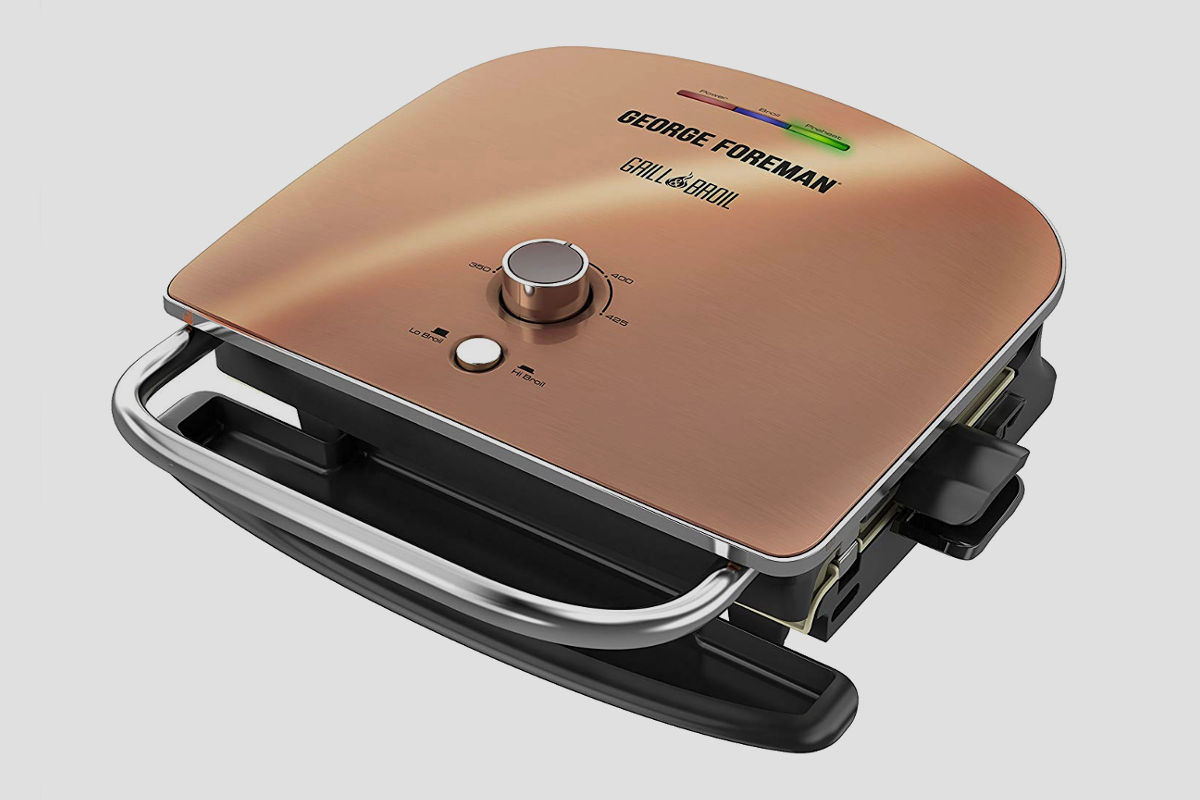 George Foreman Grill &amp; Broil, 6-in-1 Electric Indoor Grill