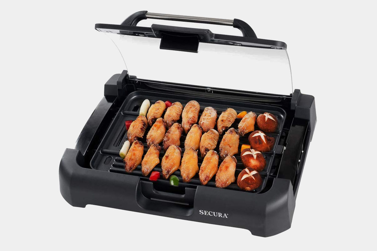 Secura GR-1503XL 1700W Electric Reversible 2 in 1 Grill Griddle