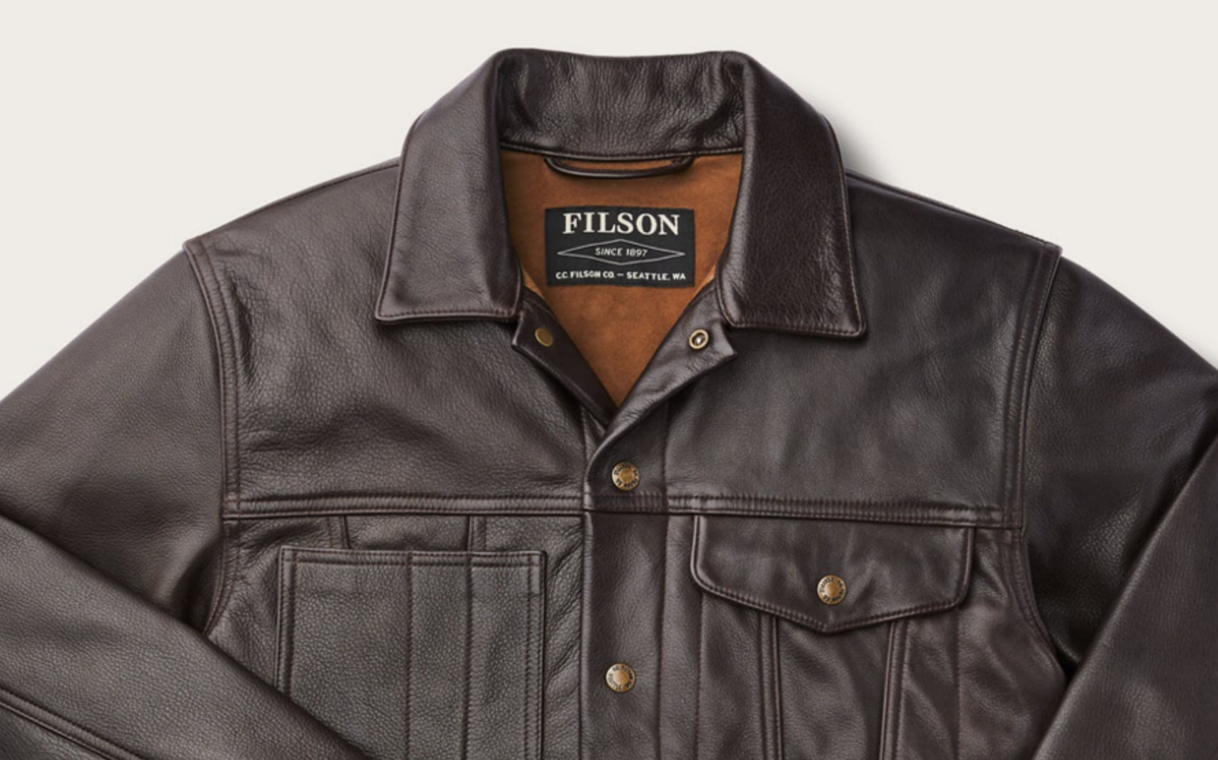 Filson Leather Short Cruiser Jacket