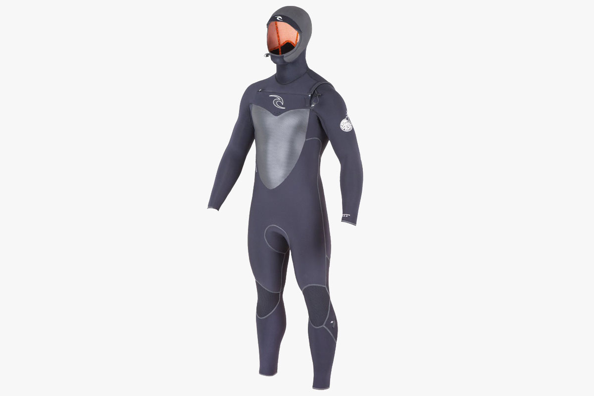 Rip Curl Flash Bomb 5/4 mm Hooded Chest Zip Wetsuit